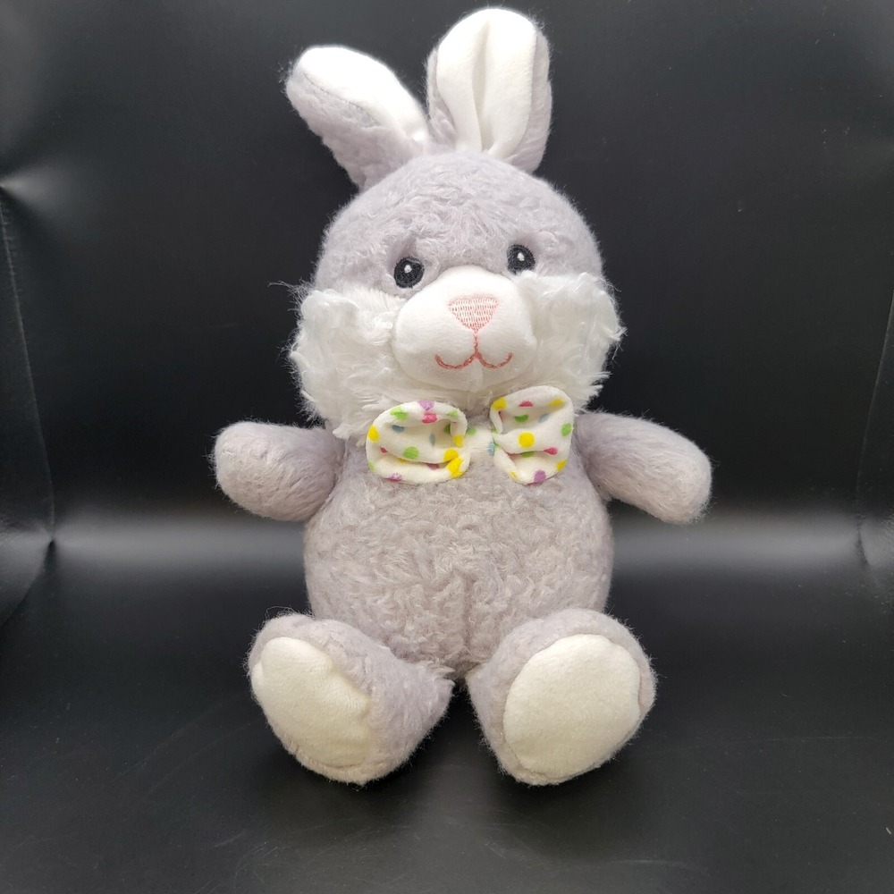American Greetings Bunny Rabbit Gray Plush 12" Stuffed Animal